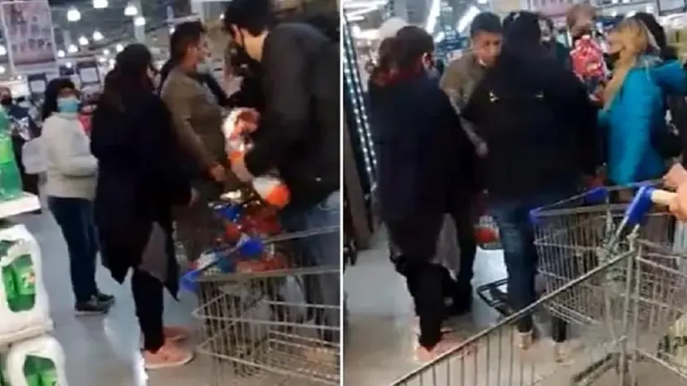 Video | Batalla campal en un supermercado por huevos de Pascua en 2x1