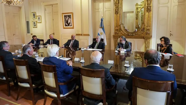 Alberto Fernández recibió a la UIA: "No estamos a favor de nuevos impuestos", advirtió Funes de Rioja