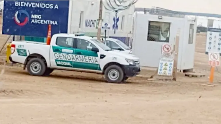 Gendarmería allanó una planta que provee arena para Vaca Muerta