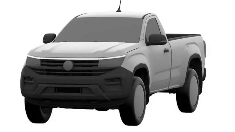 Se filtraron las imágenes de la nueva Volkswagen Amarok cabina simple
