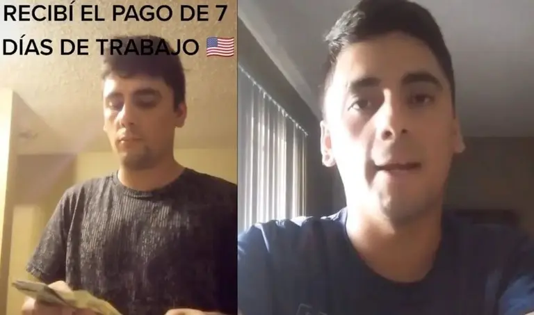 Video | un argentino contó cuánto gana en una semana de trabajo Estados Unidos y sorprendió a los usuarios