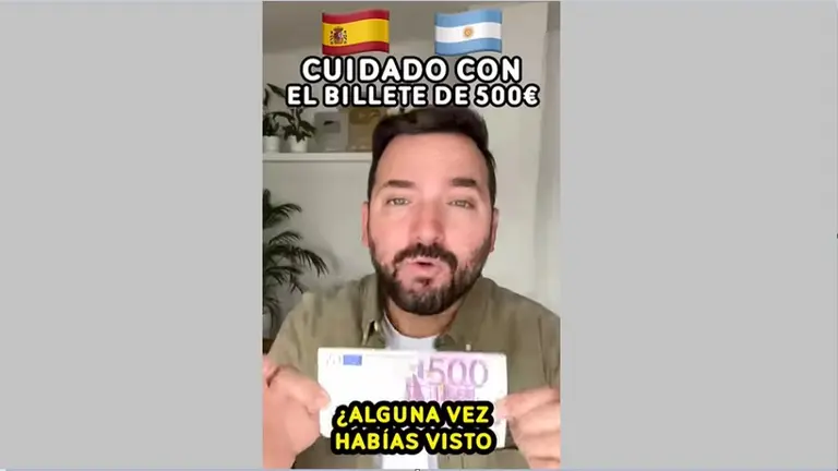 Tené mucho cuidado con el billete de 500 euros: este argentino explica por qué es mejor no aceptarlo