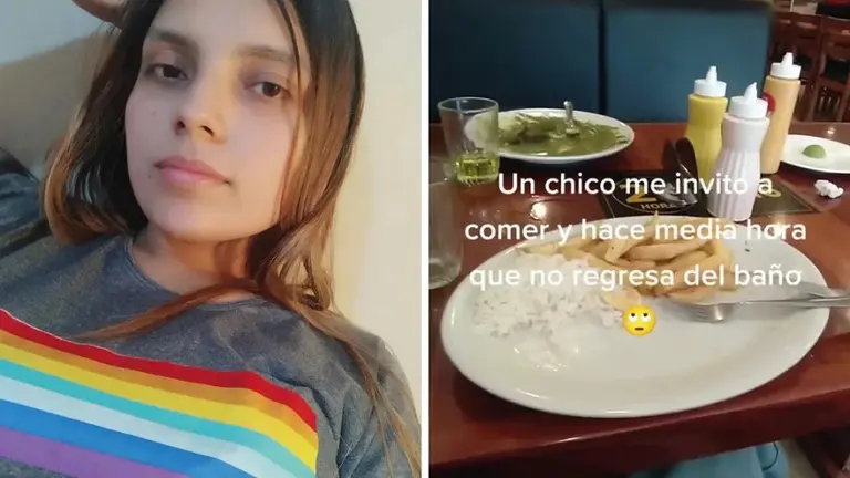 VIDEO | Lo mandaron a la "friendzone", dijo que iba al baño, escapó del restaurante y se volvió viral