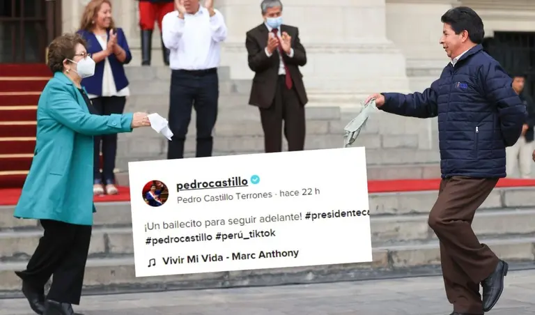 VIDEO | El presidente de Perú estrena cuenta oficial en TikTok: "¡Un bailecito para seguir adelante!"