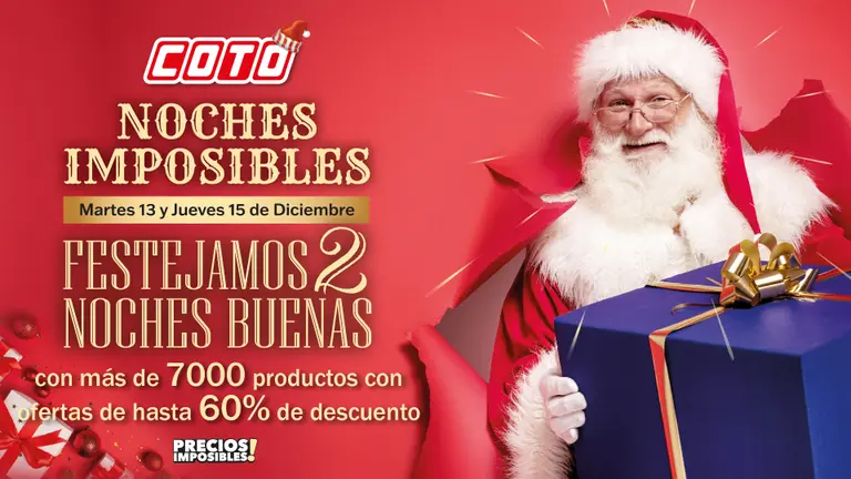 Se vienen las NOCHES IMPOSIBLES en COTO