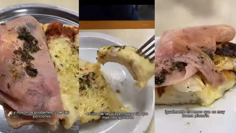 Visitó una de las pizzerías icónicas de Buenos Aires y probó la pizza de muzzarella: "Está perfecta"