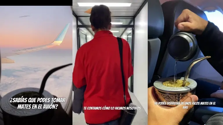Podés tomar mate arriba del avión: argentina explica el truco para volar con termo, bombilla y yerba