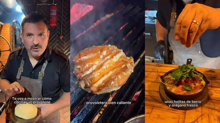 Argentino que vive en España reveló el paso a paso para hacer una provoleta perfecta a la parrilla