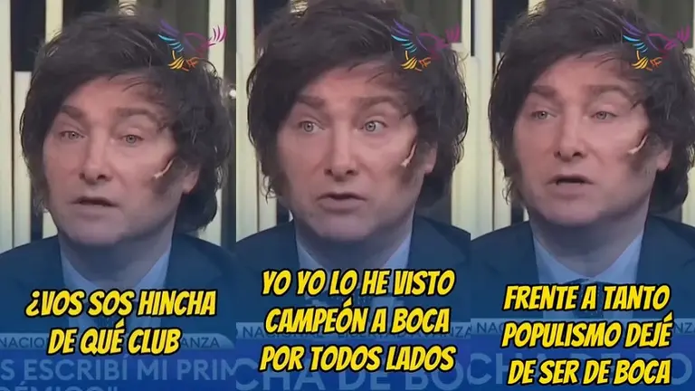 Increible: Milei reveló por qué dejó de ser fanático de Boca Juniors