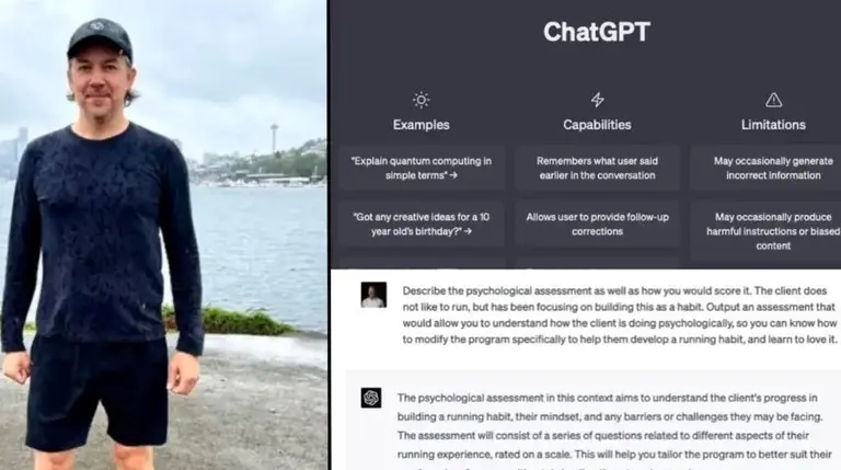 Le pidió a ChatGPT que lo ayudara a correr: ahora ha perdido 11 kilos y ama el running