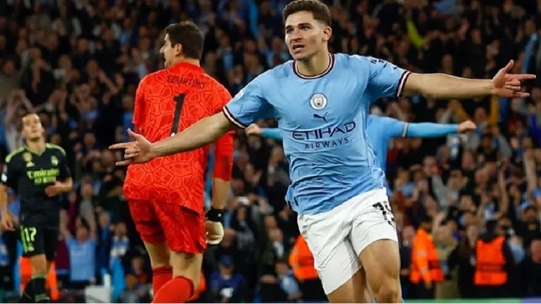 Manchester City, a la final de la Champions: Julián Álvarez convirtió en la goleada al Real Madrid