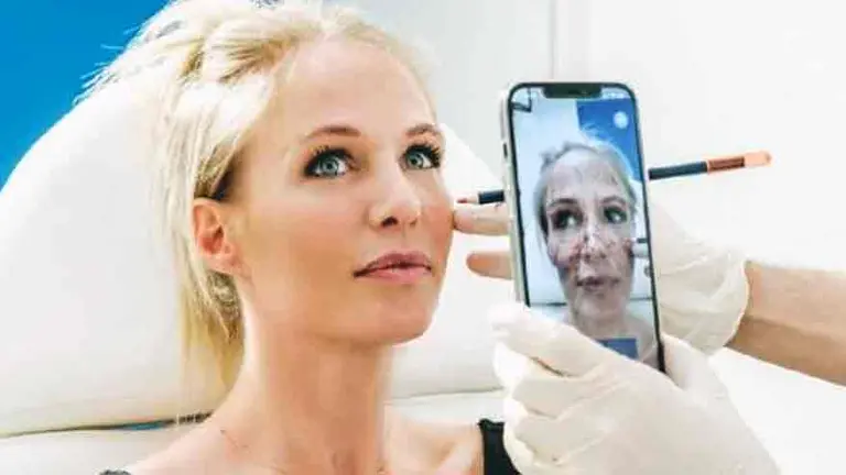 Esta aplicación muestra en el celular las arterias de la cara