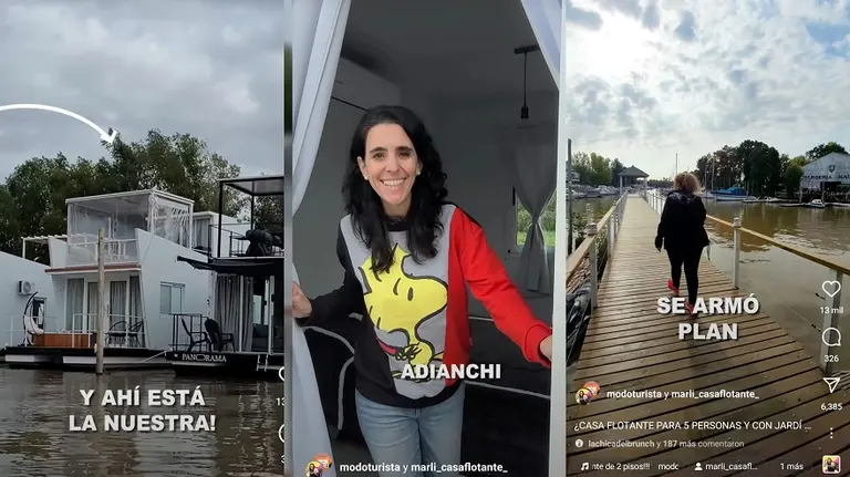Así son las casas flotantes que podés alquilar en provincia de Buenos Aires