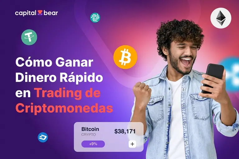 Opciones a 5 Seg: Cómo Ganar Dinero Rápido en Trading de Criptomonedas con CapitalBear
