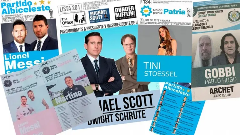 Las boletas "paralelas" más insólitas de las PASO: Messi, Tini y hasta Bilardo