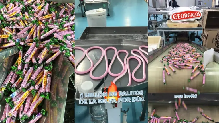 Mostró cómo producen los clásicos caramelos Palito de la selva: "Se hacen 1 millón por día"