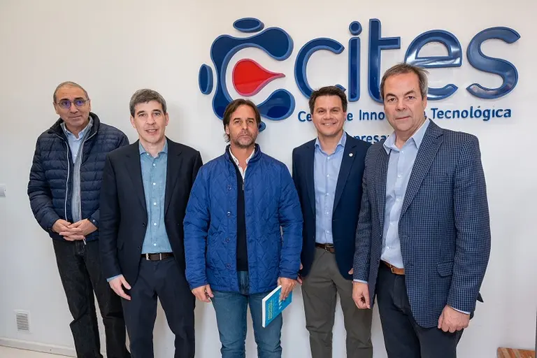 Luis Lacalle Pou, presidente de Uruguay, visitó Sunchales invitado por el Grupo Sancor Seguros