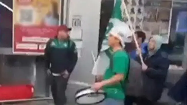 Gremio irrumpió en un hipermercado y provocó incidentes