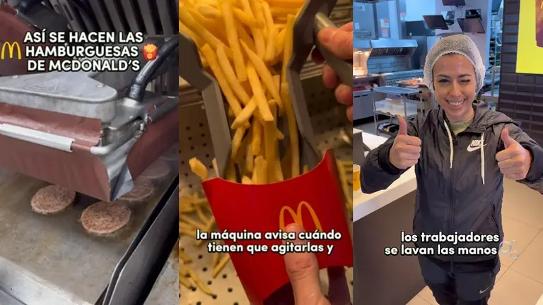 Reveló cómo se preparan las hamburguesas de McDonald's y se llevó algunas sorpresas