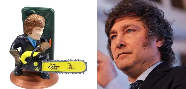 Almohadas, pelucas, muñecos y más: el "fenómeno" Milei explota en Mercado Libre