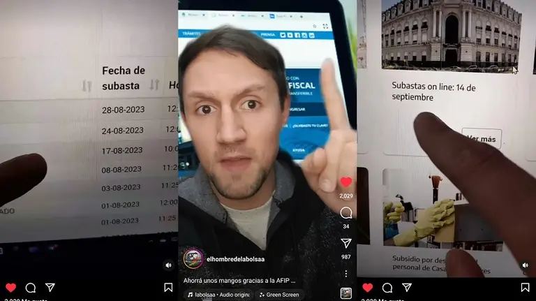 Mostró cómo ahorrar dinero con las subastas de AFIP y se volvió viral
