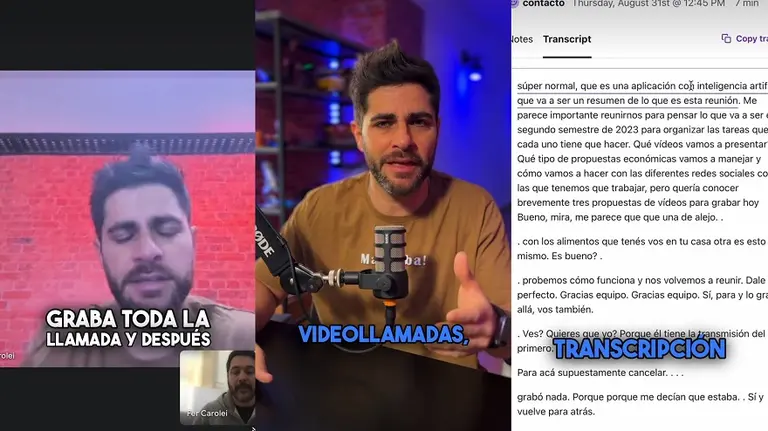 Mostró cómo transcribir videollamadas con inteligencia artificial y se hizo viral