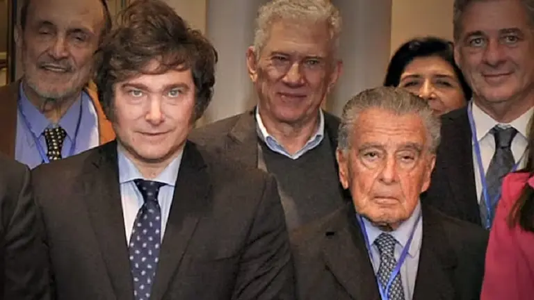 Javier Milei con Eduardo Eurnekian