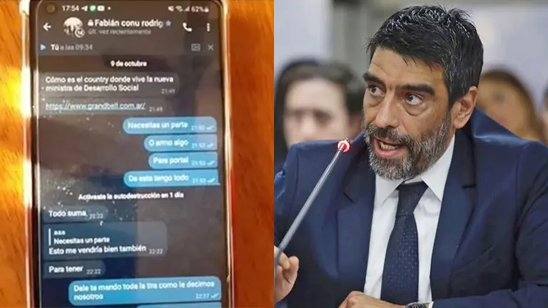 Espionaje: qué dicen los chats entre Tailhade, un dirigente de La Cámpora y el espía preso