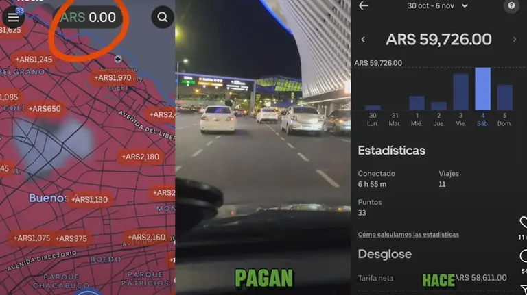 Reveló cuánta plata se puede ganar trabajando con Uber 10 horas por día