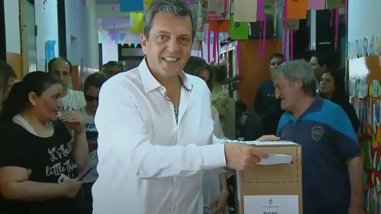 Votó Sergio Massa: "Es una elección muy importante que define qué país queremos"