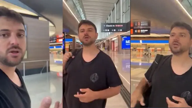 VIDEO | El tenso momento que vivió Juan Grabois al ser escrachado en Ezeiza: "Arruinaste el país"
