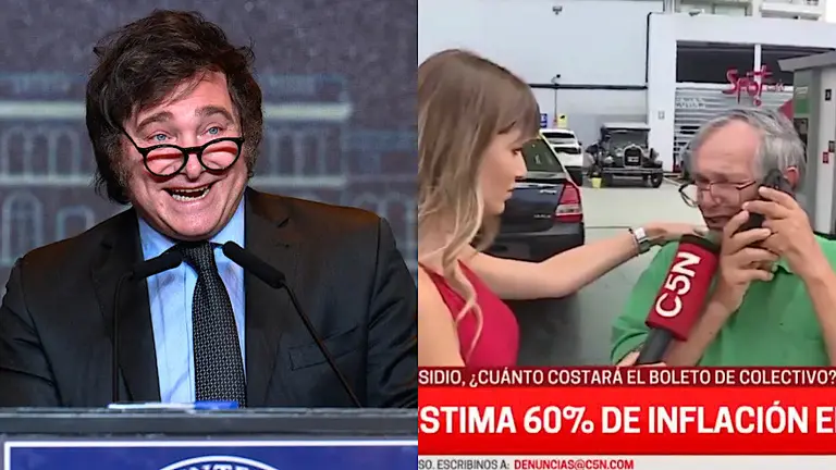 Imperdible: este es el video por el cual Milei acusa a C5N de usar actores para dinamitar su gestión