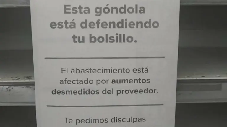 Por la inflación, Carrefour decidió hacer una "huelga de góndolas" contra los proveedores