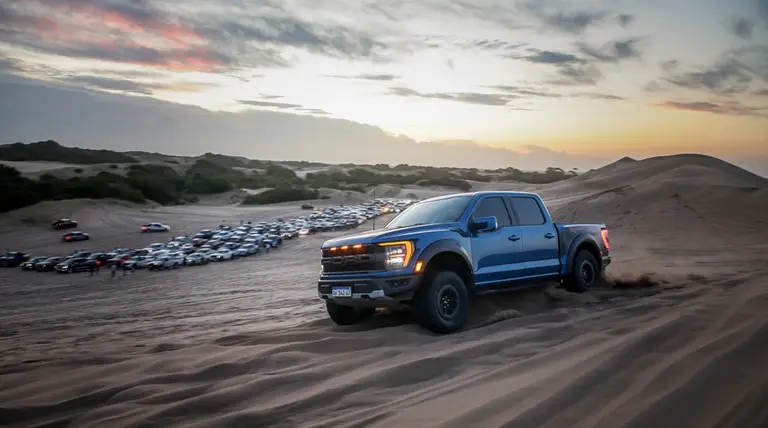 Más de 100 camionetas de Ford recorrieron los médanos de Pinamar