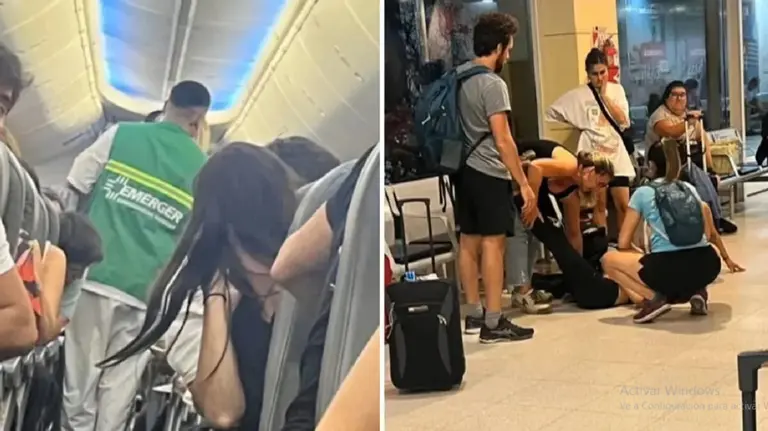 Pánico en un vuelo de Aerolíneas Argentinas con pasajeros desmayados y olor a combustible quemado