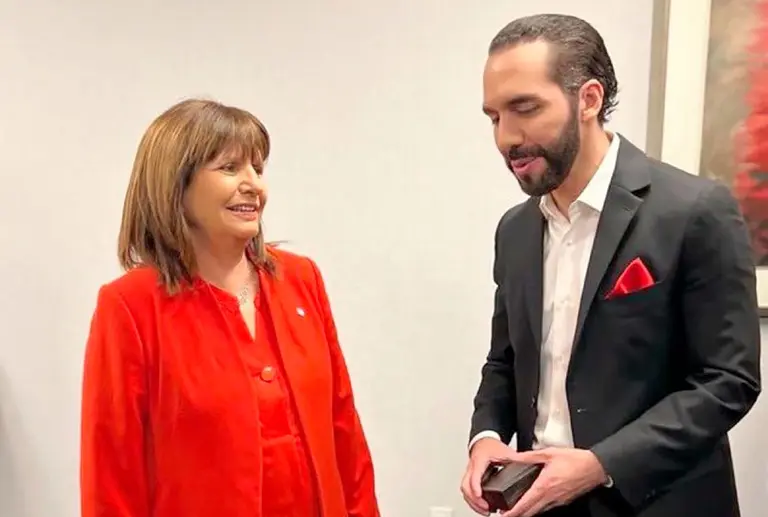 Patricia Bullrich se encontró con Nayib Bukele en EE.UU. y ratificó que buscará implementar su modelo de seguridad