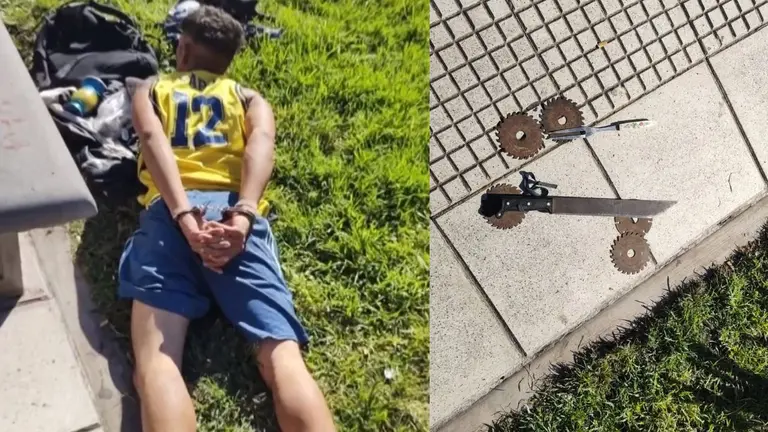 Susto en Casa Rosada: detuvieron a un hombre que quiso entrar con un machete al grito de "soy Dios"