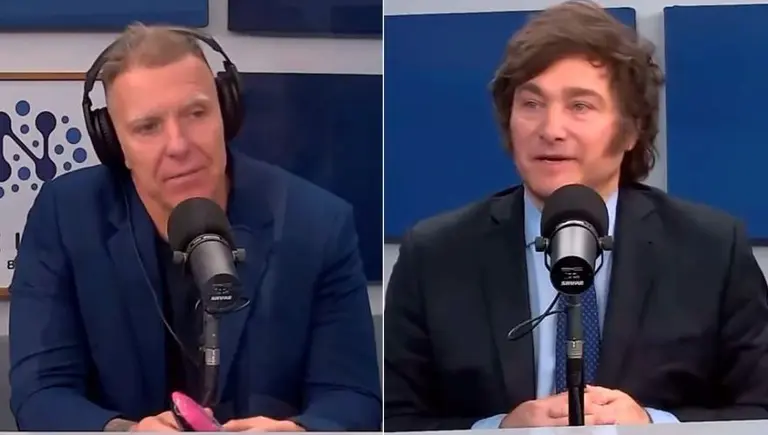 Alejandro Fantino con Javier Milei