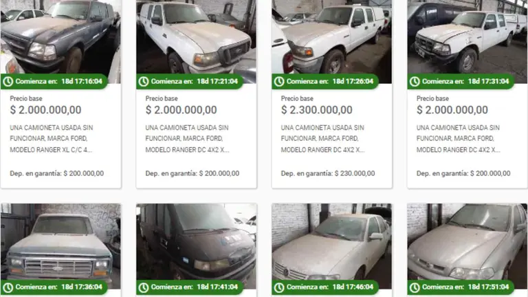 La AFIP subasta camionetas y autos baratos: cómo participar del remate