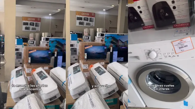 Encontró un outlet de electrodomésticos con las mejores ofertas y a pagar hasta en 6 cuotas sin interés