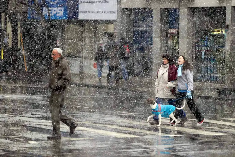 ¿Cuántas veces cayó nieve en Buenos Aires?