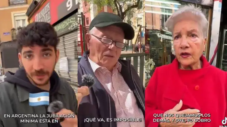 Preguntó a jubilados españoles cuánto cobran y sorprendió al comparar con Argentina