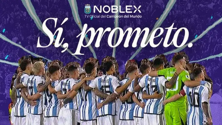 "Sí, prometo": Noblex lanza una promesa a la bandera con la voz de Ángel Di María