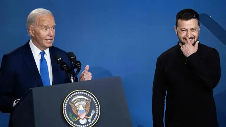 VIDEO | Biden se equivocó y presentó al mandatario de Ucrania Zelenzki como "presidente Putin"