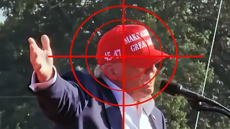 Intento de asesinato de Donald Trump: un video revela que el disparo estaba centrado en la cabeza del expresidente