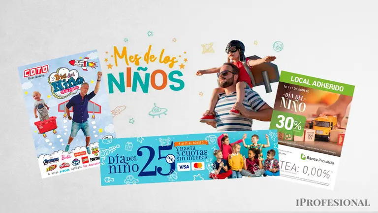 Qué promociones y descuentos ofrecen bancos y comercios por el Día del Niño