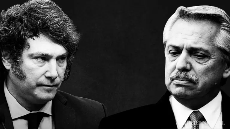 javier milei y alberto fernandez