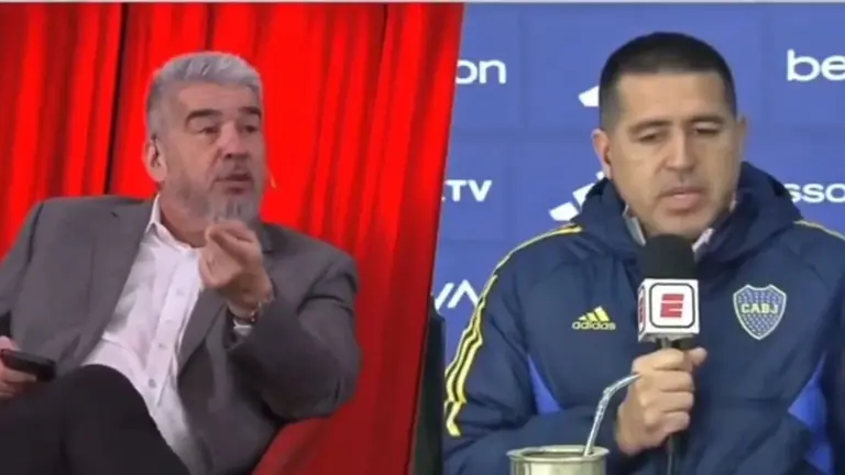Riquelme abandonó una entrevista en vivo: "A mí no me reta ni mi viejo"