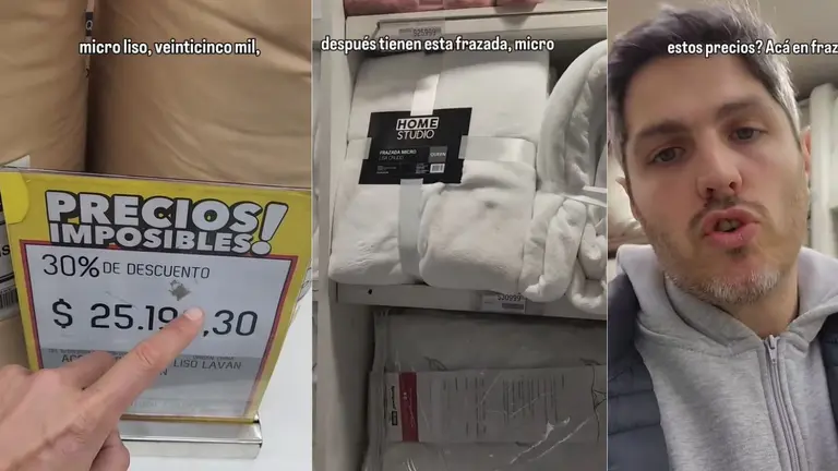 Supermercado vende frazadas y acolchados baratos y en cuotas sin interés