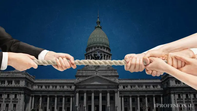 Lucha en el Congreso argentino